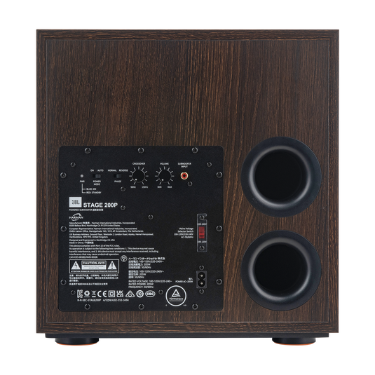 Stage 200P - Espresso - 10-inch (250mm) 300W Powered Subwoofer - Detailshot 7 image number null